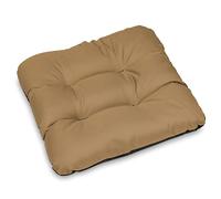SuperKissen24. Set de 8 Cojines de Asiento - Cojín de Silla 45x45 cm para Interior y Exterior Cómodo e Impermeable para Muebles de Jardin, Terraza, para Suelo - Beige