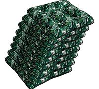 SuperKissen24. Set de 8 Cojines de Asiento - Cojín de Silla 45x45 cm para Interior y Exterior Cómodo e Impermeable para Muebles de Jardin, Terraza, para Suelo - Exotic