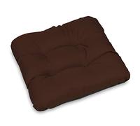 SuperKissen24. Set de 8 Cojines de Asiento - Cojín de Silla 45x45 cm para Interior y Exterior Cómodo e Impermeable para Muebles de Jardin, Terraza, para Suelo - marrón