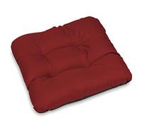 SuperKissen24. Set de 8 Cojines de Asiento - Cojín de Silla 45x45 cm para Interior y Exterior Cómodo e Impermeable para Muebles de Jardin, Terraza, para Suelo - Rojo Oscuro