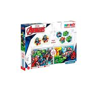 Superkit juegos educativos / clementoni / avengers con 2 puzzles de 30