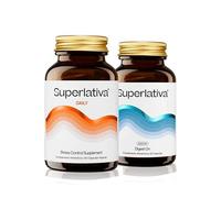 Superlativa Daily + Digest On - Dúo de Suplementos Naturales para Estrés y Digestión - Ashwagandha Sensoril® + Digezyme® - 60 cápsulas c/u - Vegano, Fabricado en España