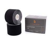 SUPERLETIC Esparadrapo Deportivo Essential, Cintas Kinesiológicas Fisioterapia, Tiras Elásticas, Vendaje Muscular Resistente al Agua, Recuperación Músculos, Rodillas, Hombros, Codos, Sin Látex(5mx5cm)