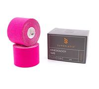 SUPERLETIC Esparadrapo Deportivo Essential, Cintas Kinesiológicas Fisioterapia, Tiras Elásticas, Vendaje Muscular Resistente al Agua, Recuperación Músculos, Rodillas, Hombros, Codos, Sin Látex(5mx5cm)