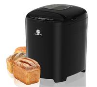 SUPERLEX Panificadora de 550 W, con 11 programas, 2 tamaños, 700 g, 900 g, pantalla LCD, temporizador de 13 horas, función de mantenimiento del calor, memoria para desayuno, cocina, hogar