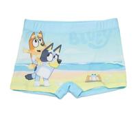 Superlicencias Bluey Bañador Bóxer para Niño, Diseño Playa, Azul Claro Piscina (FR/ES, Edad, 7 años)