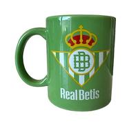 Superlicencias | Taza Cerámica Real Betis Balompié Verde en Caja Regalo | Tazas de Desayuno Real Betis | Regalo Original para Aficionados del Futbol | Cosas de fútbol para Niños | Producto Oficial