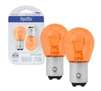 Superlite Set de 2 Bombillas Halógenas Auxiliares P21W 12V Naranjas. Para Luces Indicadoras de la Gama Night Vision. Homologación E1 R37/03 y Certificación RoHs y CE