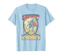 Superman #1 Camiseta, Hombre, Azul Bebé, XXL