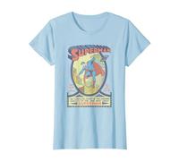 Superman #1 Camiseta, Mujer, Azul Bebé, M