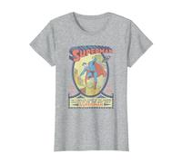 Superman #1 Camiseta, Mujer, Gris Jaspeado, M