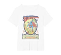 Superman #1 Camiseta, Mujer Tallas Grandes, Blanco, 4XL Grande