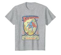 Superman #1 Camiseta, Niños, Gris Jaspeado, 4 años