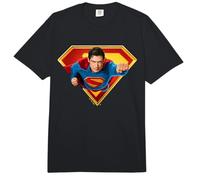 Superman (2025) Flying Over S-Shield Comfort Colors Adult Heavyweight T-Shirt