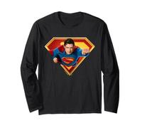 Superman (2025) Flying Over S-Shield Manga Larga