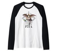 Superman (2025) Justice Gang Trio Grey Camiseta Manga Raglan