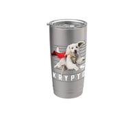 Superman (2025 Movie) Krypto Lines Vaso térmico de acero inoxidable de doble pared