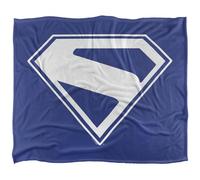 Superman 2025 New Logo Blanco Manta súper Suave con Tacto Sedoso - 152 x 127 cm