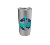 Superman (2025) Round The World Vaso térmico de acero inoxidable de doble pared
