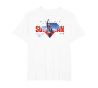 Superman (2025) Up In The Sky Camiseta, Hombre Tallas Grandes, Blanco, 5X Alto