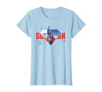 Superman (2025) Up In The Sky Camiseta, Mujer, Azul Bebé, M