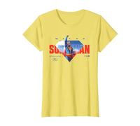 Superman (2025) Up In The Sky Camiseta, Mujer, Limón, 3XL