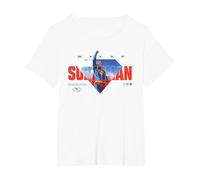 Superman (2025) Up In The Sky Camiseta, Mujer Tallas Grandes, Blanco, 3XL Grande