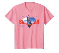 Superman (2025) Up In The Sky Camiseta, Niños, Rosado, 4 años