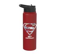 Superman 85th Anniversary Cover Shield Stainless Steel Insulated Water Bottle