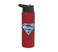 Superman 85th Anniversary Diamond Shield Stainless Steel Insulated Water Bottle