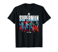 Superman Across The Years Line Up Camiseta