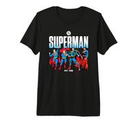 Superman Across The Years Line Up Camiseta Premium