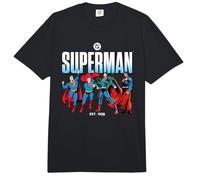 Superman Across The Years Line Up Comfort Colors Adult Heavyweight T-Shirt