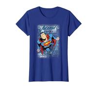 Superman Action #419 Distress Camiseta, Mujer, Azul Real, L