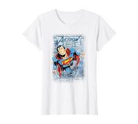 Superman Action #419 Distress Camiseta, Mujer, Blanco, XXL
