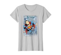 Superman Action #419 Distress Camiseta, Mujer, Plata, 3XL