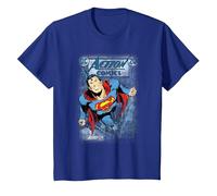 Superman Action #419 Distress Camiseta, Niños, Azul Real, 2 años