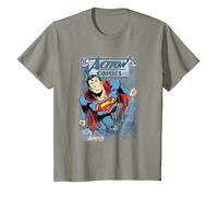 Superman Action #419 Distress Camiseta, Niños, Pizarra, 12 años