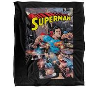 Superman Action One Manta súper Suave con Tacto Sedoso - 152 x 127 cm