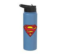 Superman Airbrush Shield Stainless Steel Insulated Water Bottle