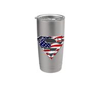 Superman All-American Shield Vaso térmico de acero inoxidable de doble pared