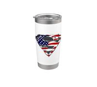 Superman All-American Shield Vaso térmico de acero inoxidable de doble pared