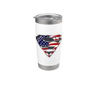 Superman All American Shield Vaso térmico de acero inoxidable de doble pared