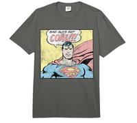 Superman Bad Guys Get Coal Comfort Colors Adult Heavyweight T-Shirt