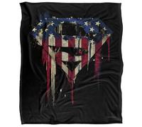 Superman Bleeding Shield Manta súper Suave con Tacto Sedoso - 152 x 127 cm