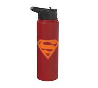 Superman Blue & Orange Shield Stainless Steel Insulated Water Bottle
