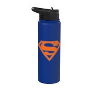 Superman Blue & Orange Shield Stainless Steel Insulated Water Bottle