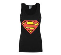 Superman Camiseta de tirantes con logo para mujer (NS4226)