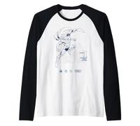 Superman Caped Super Hero Daily Planet Tendencias DC Comics Camiseta Manga Raglan