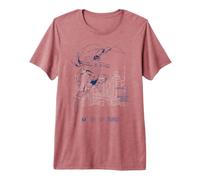 Superman Caped Super Hero Daily Planet Tendencias DC Comics Camiseta Premium